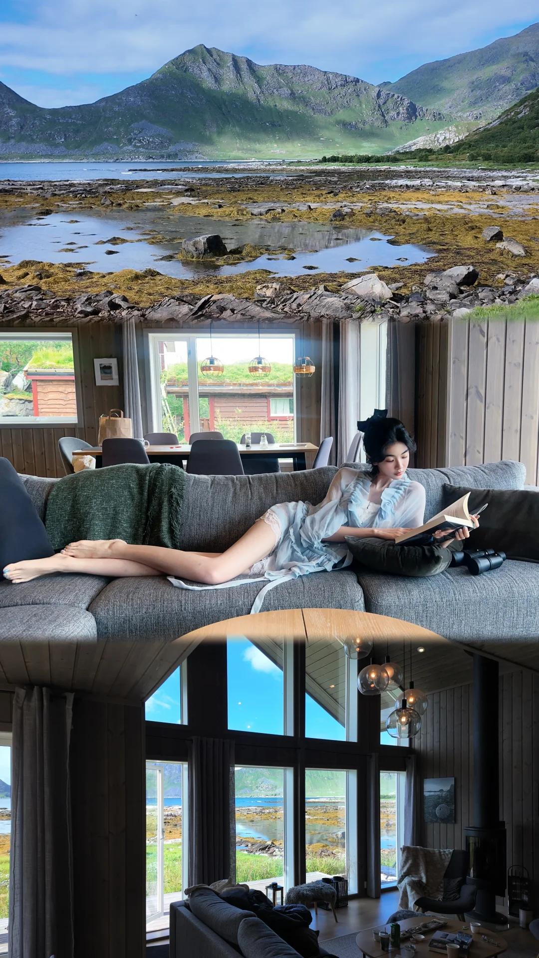 🇳🇴在罗弗敦住到了人生民宿🏠承包一个池塘