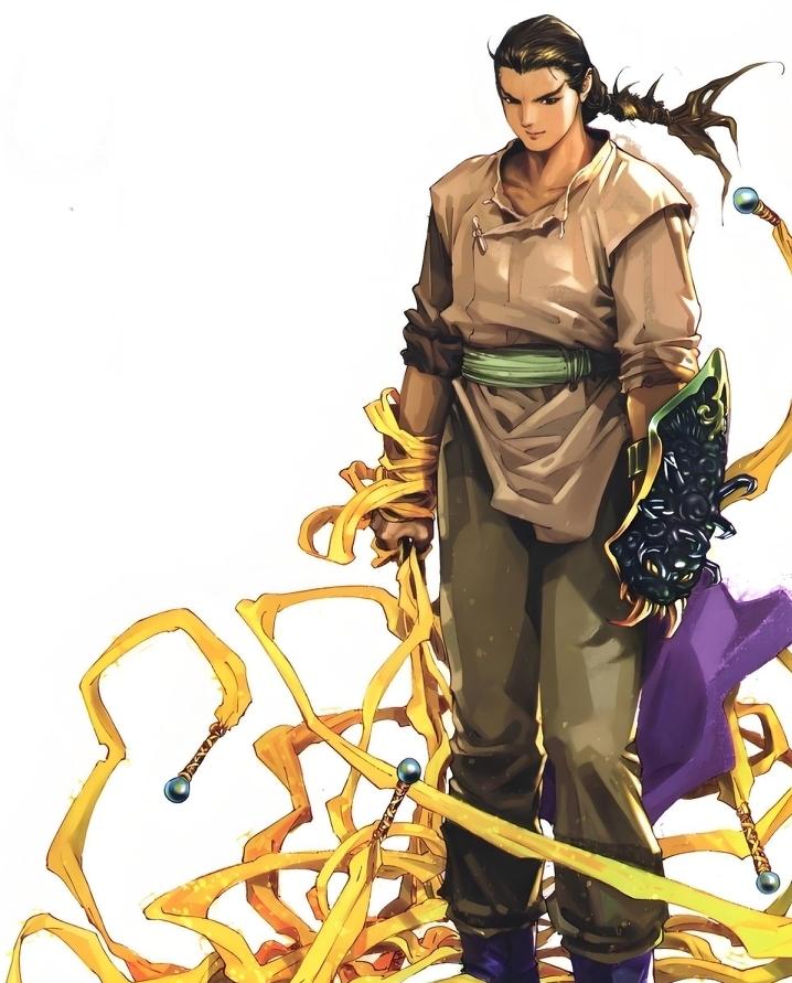 《书剑恩仇录》中，陈家洛怪异至极的兵器剑盾珠索，样子应该就是漫画这样吧！在武