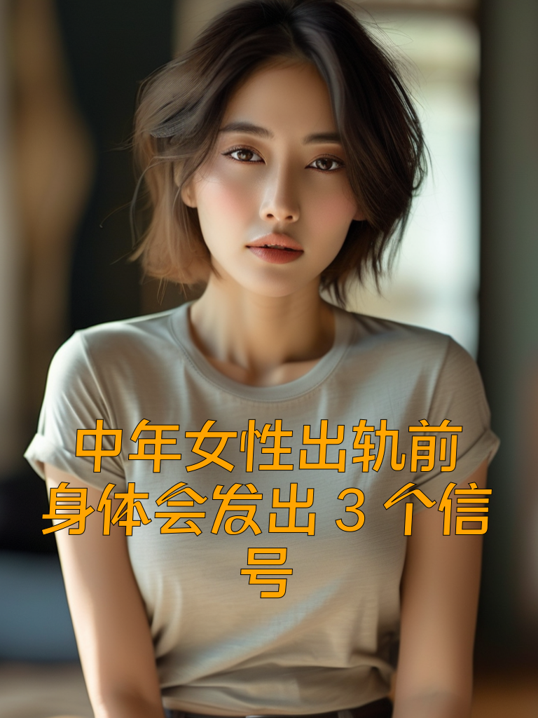 中年女性出轨前，身体会发出3个信号