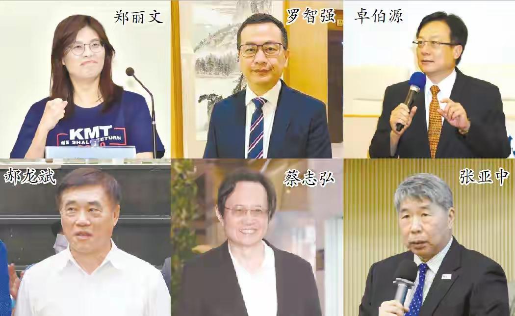 9月20号，竞选国民党主席的6位候选人已经完全出来了，分别是——郝龙斌、张亚中、