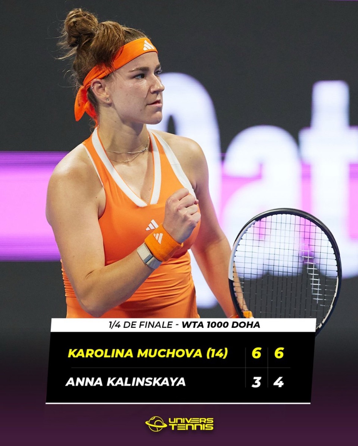 网球talking大会体育大赏多哈第四个WTA1000半决赛名额出炉⭐️