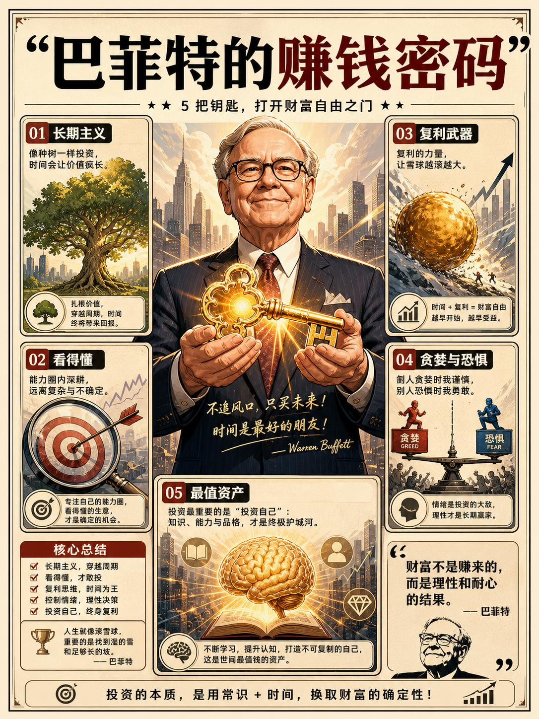 巴菲特的财富密码。