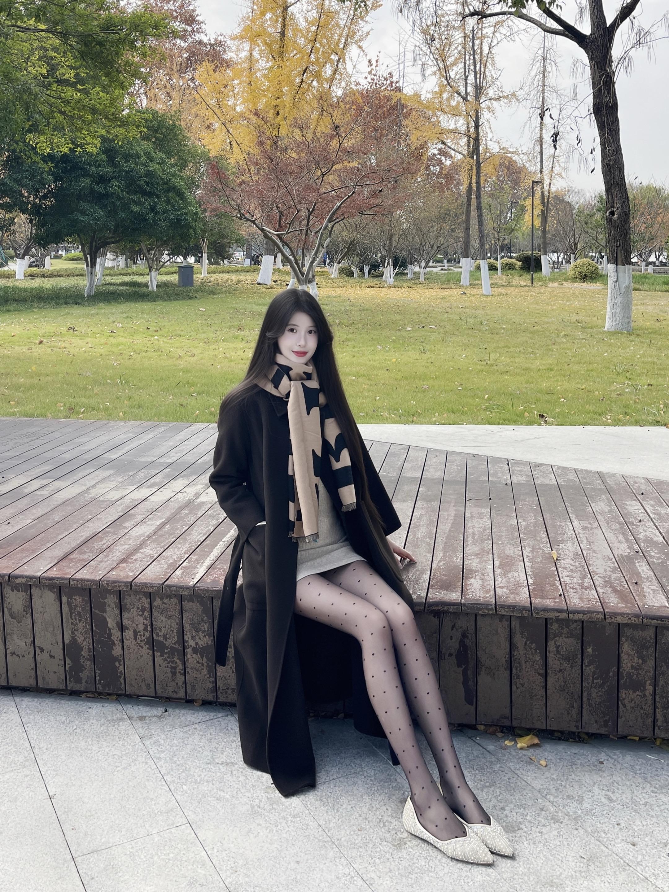 拍照姿势 大衣穿搭 今日穿搭