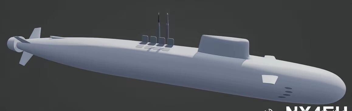 095如果是这样你喜欢吗？10米深、0.99米直径，24发射筒。先期火力不够射程