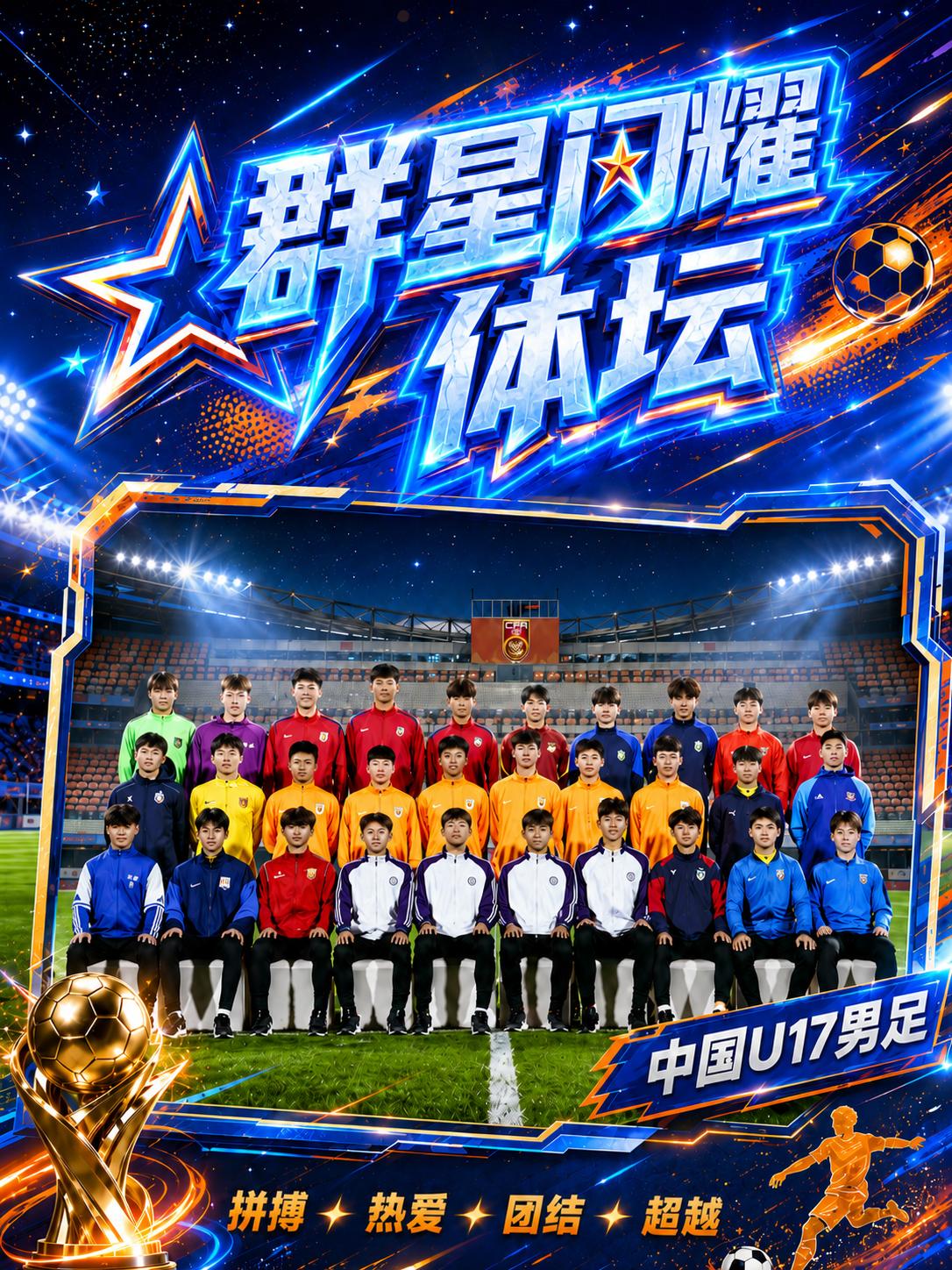 逆风翻盘是勇气，鏖战摘银是实力，这群U17足球少年以微光聚星河，用热血与坚守，为