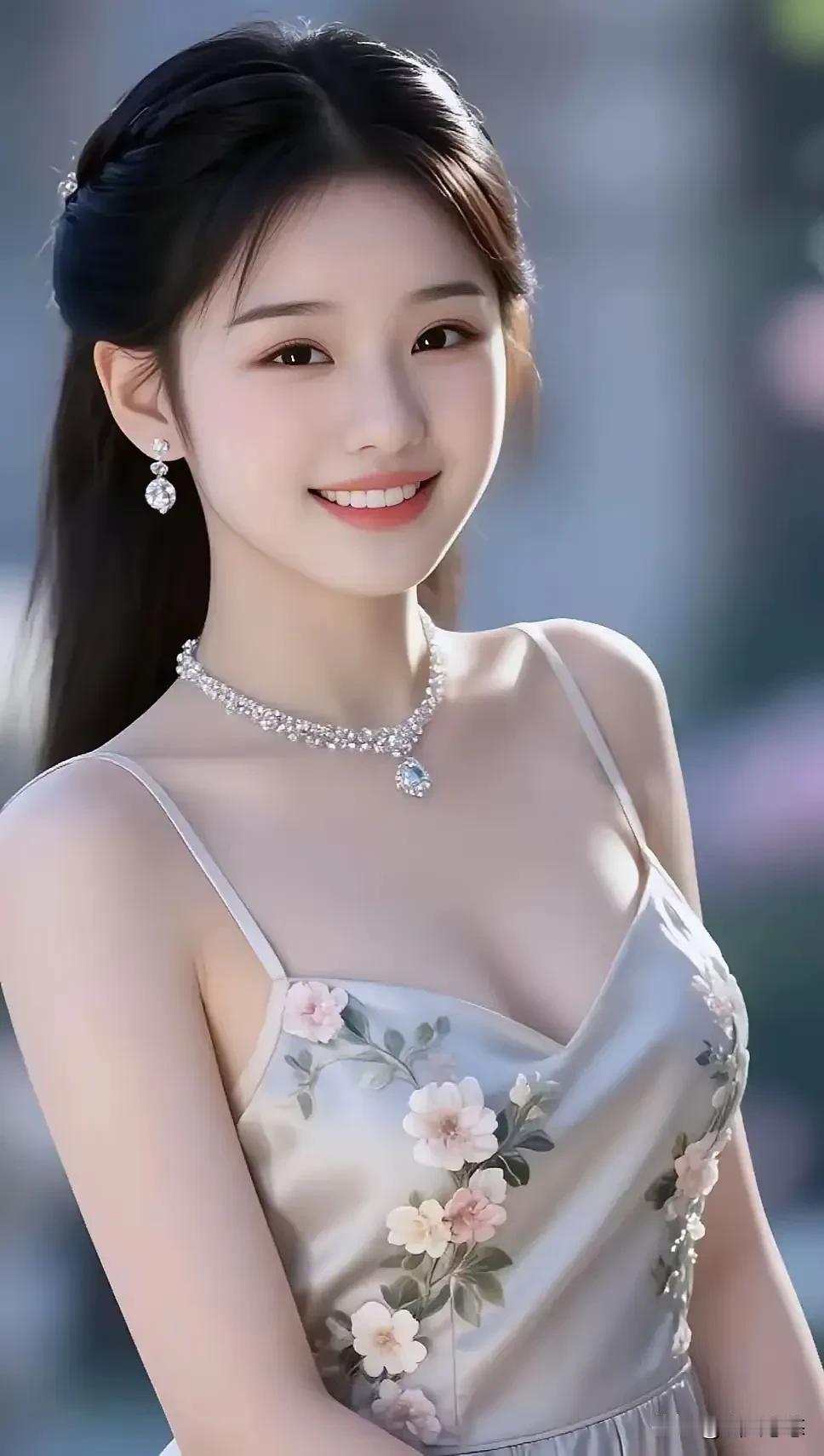 藏在温婉眸光的笑意，温暖明亮，清澈深邃。