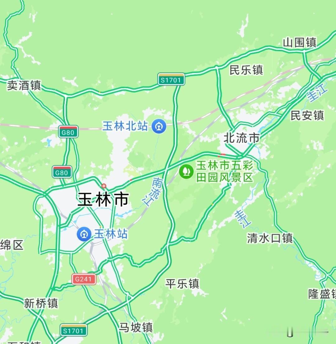 玉北同城化提出来那么多年，如今现状来看依然是重重挑战！玉林市区与北流市区同