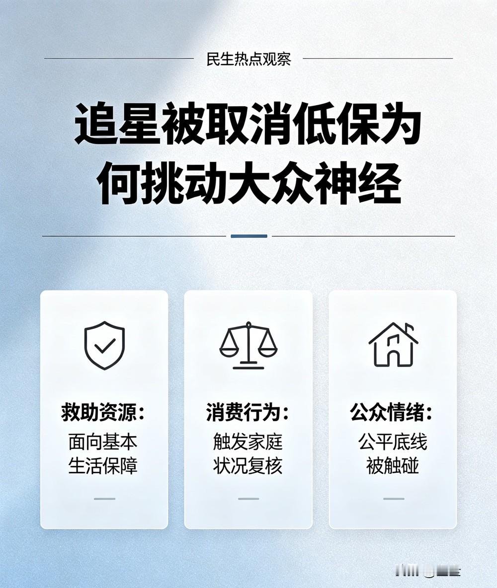 追星被取消低保为何挑动大众神经江西赣州女孩自费打工赚钱赴港追星，触发低保复核预警的事件，即便真相出现