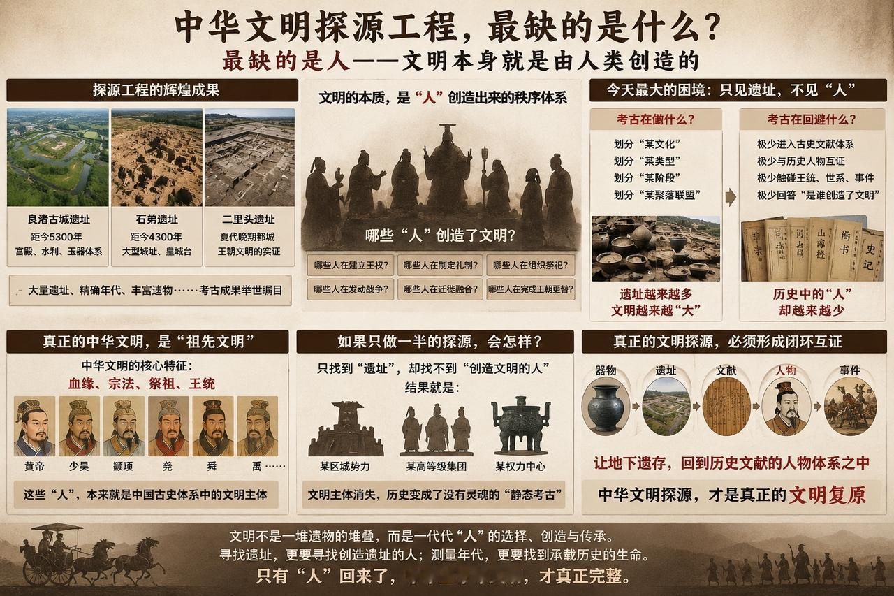中华文明探源工程，最缺的是什么？这些年，“中华文明探源工程”取得了大量成果。