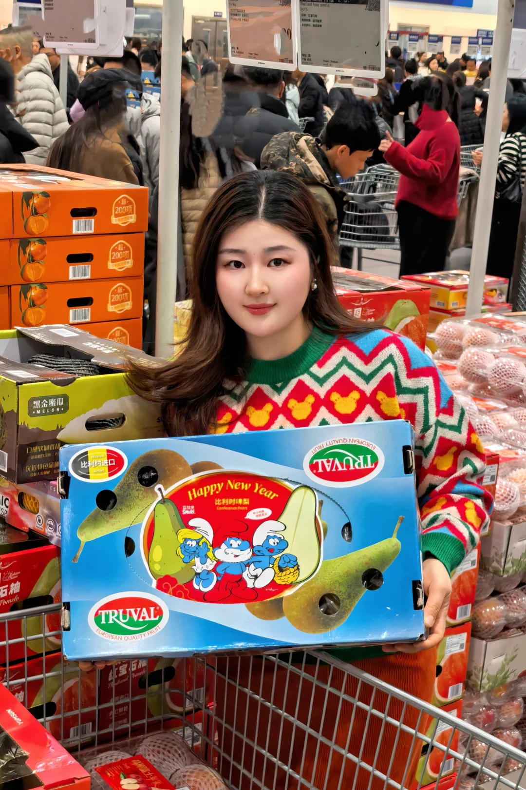 每年过年来山姆排队囤年货！跟不要钱似的