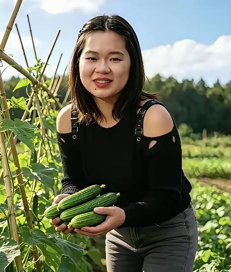 最近刷到一堆全红婵在菜园摘黄瓜、茄子、西红柿的照片，好多人当真了，我给大家扒明白