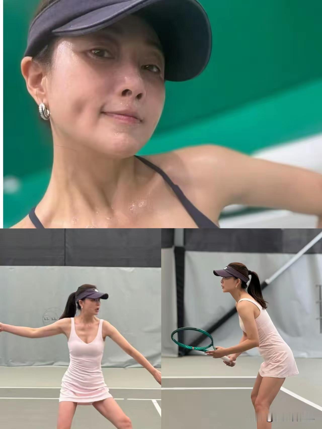 四十六岁保持如此的身材，殷桃女士真是娱乐圈女星的典范。她不是一味地去节食减肥，而