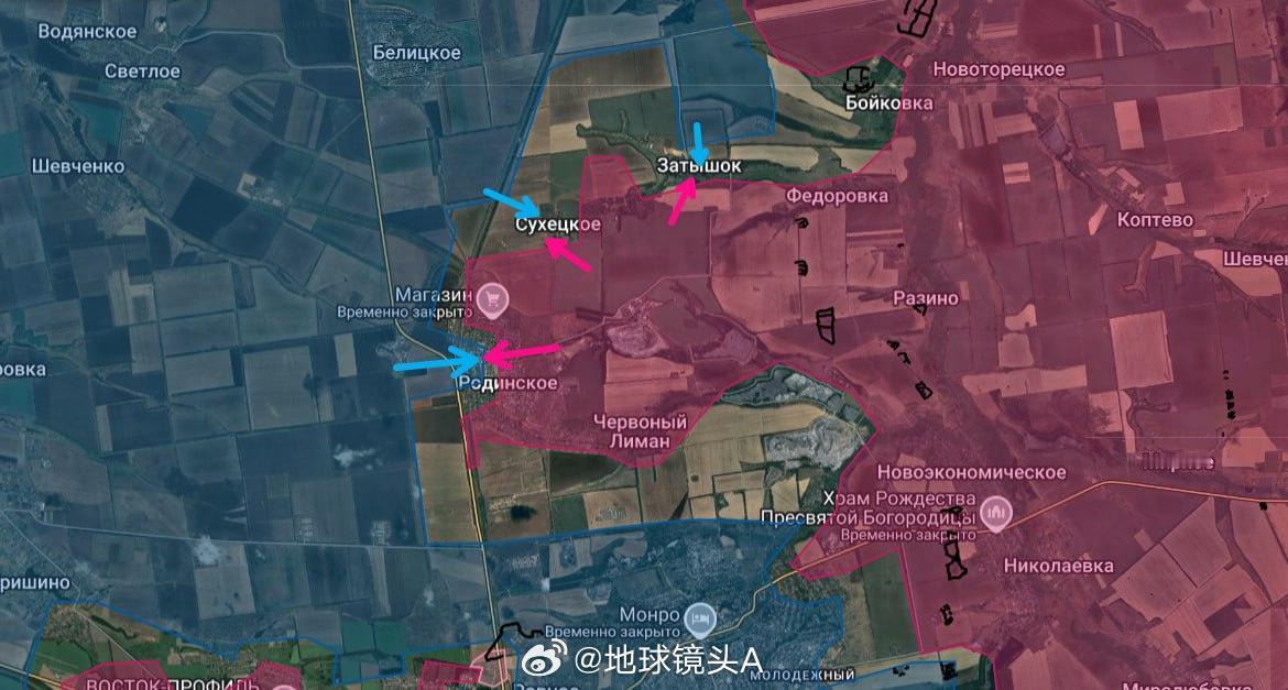 11月5日即今天，乌军总司令希尔斯基再次组织大量乌军分三路向红军村北面的罗金西克