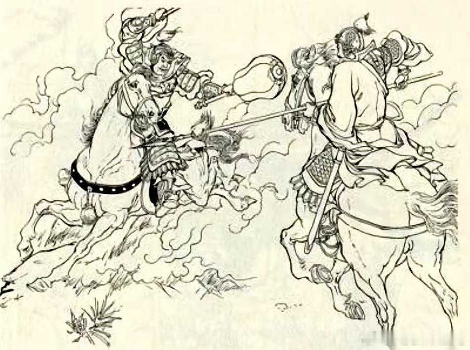 历史何元庆这辈子最窝囊的一仗，不是输给了岳飞。而是他正跟岳飞的长枪缠在一块，枪