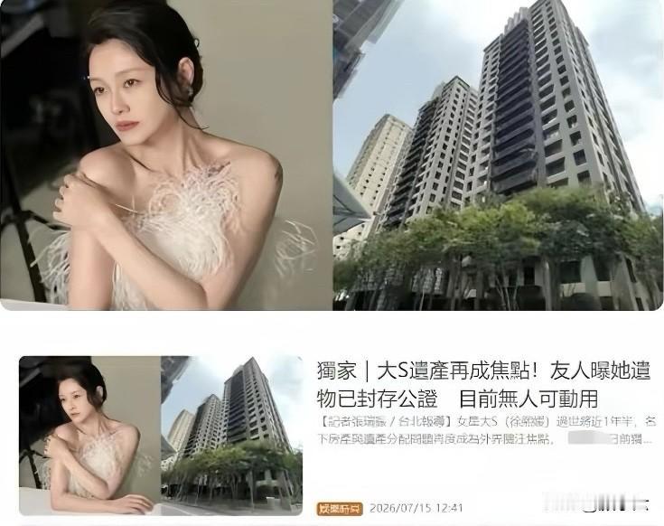 大S都走了一年半了，这遗产戏码居然还能翻出新篇。你发现没？就卡在S妈哭喊“要被