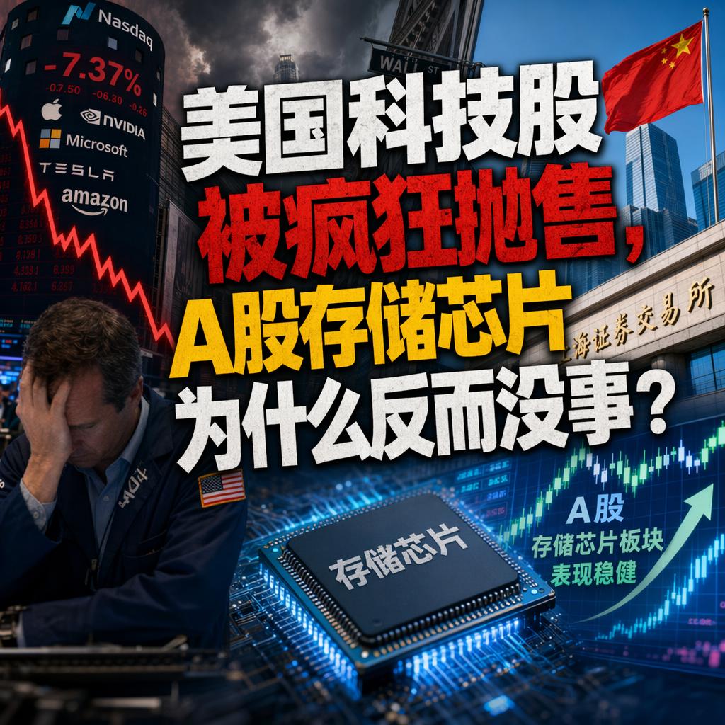 很多人觉得美国科技股大跌，A股存储芯片肯定也得跟着遭殃。但这一周的行情恰恰相反