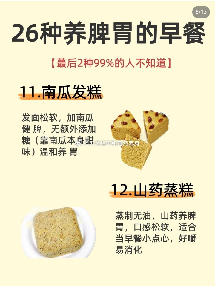 26种特别养脾胃的早餐，建议大家经常吃#养脾胃#​