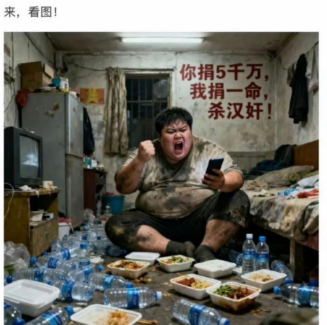 看到网友发了，还是要拿出来记录一下！图一是幻想中的爱国网友生活状况，而图二、三、