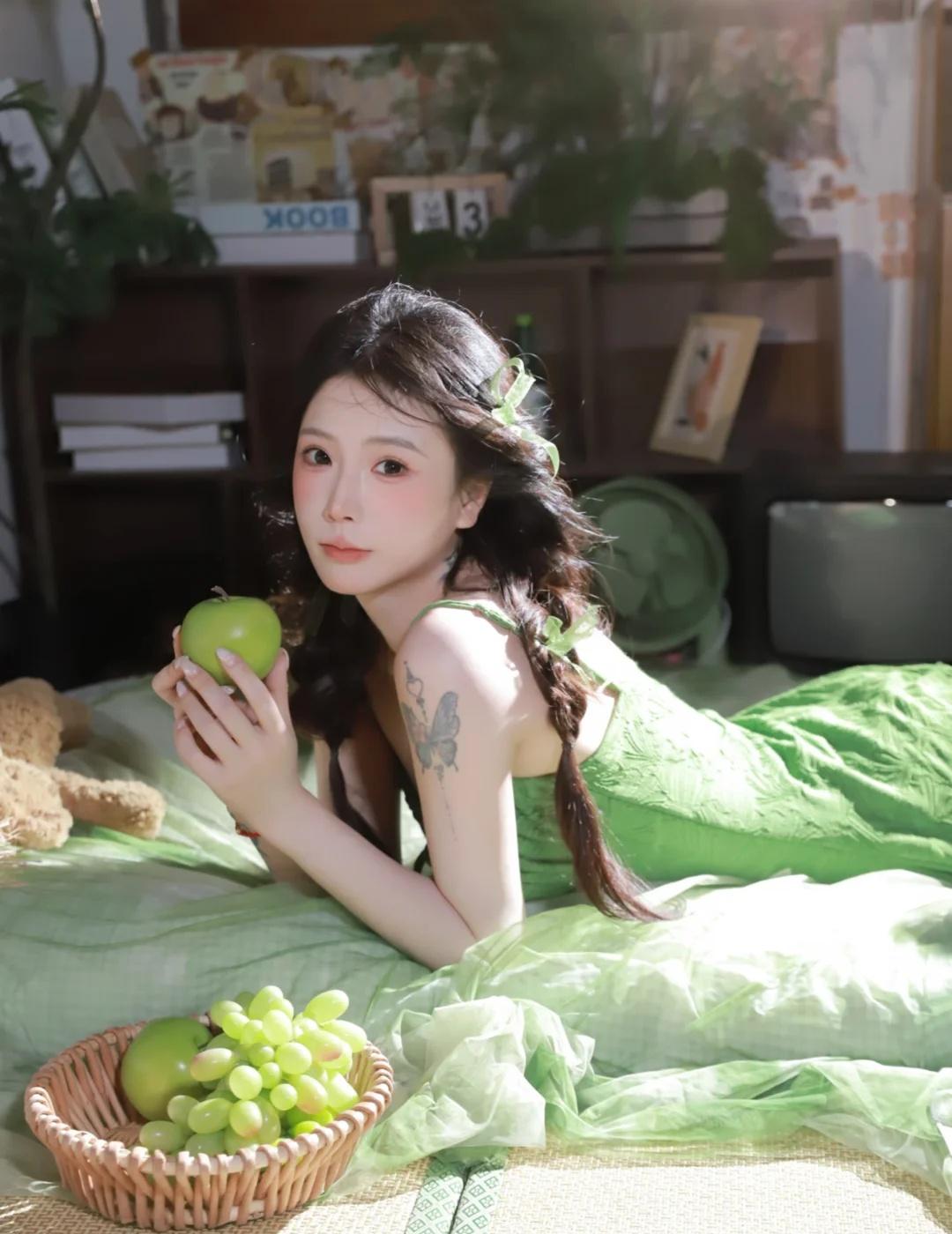 空气像青苹果🍏杭州客片分享杭州摄影工作室杭州拍照杭州写真绿色氛围感