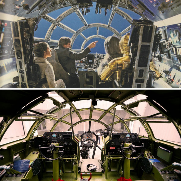 千年隼号的驾驶舱设计：揭秘B-29轰炸机的太空遗产