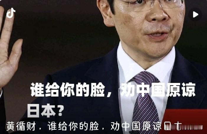 新加坡总理黄循财为日本张目引发的言论，不仅中国大陆人民愤慨，连台湾一些人都痛斥！