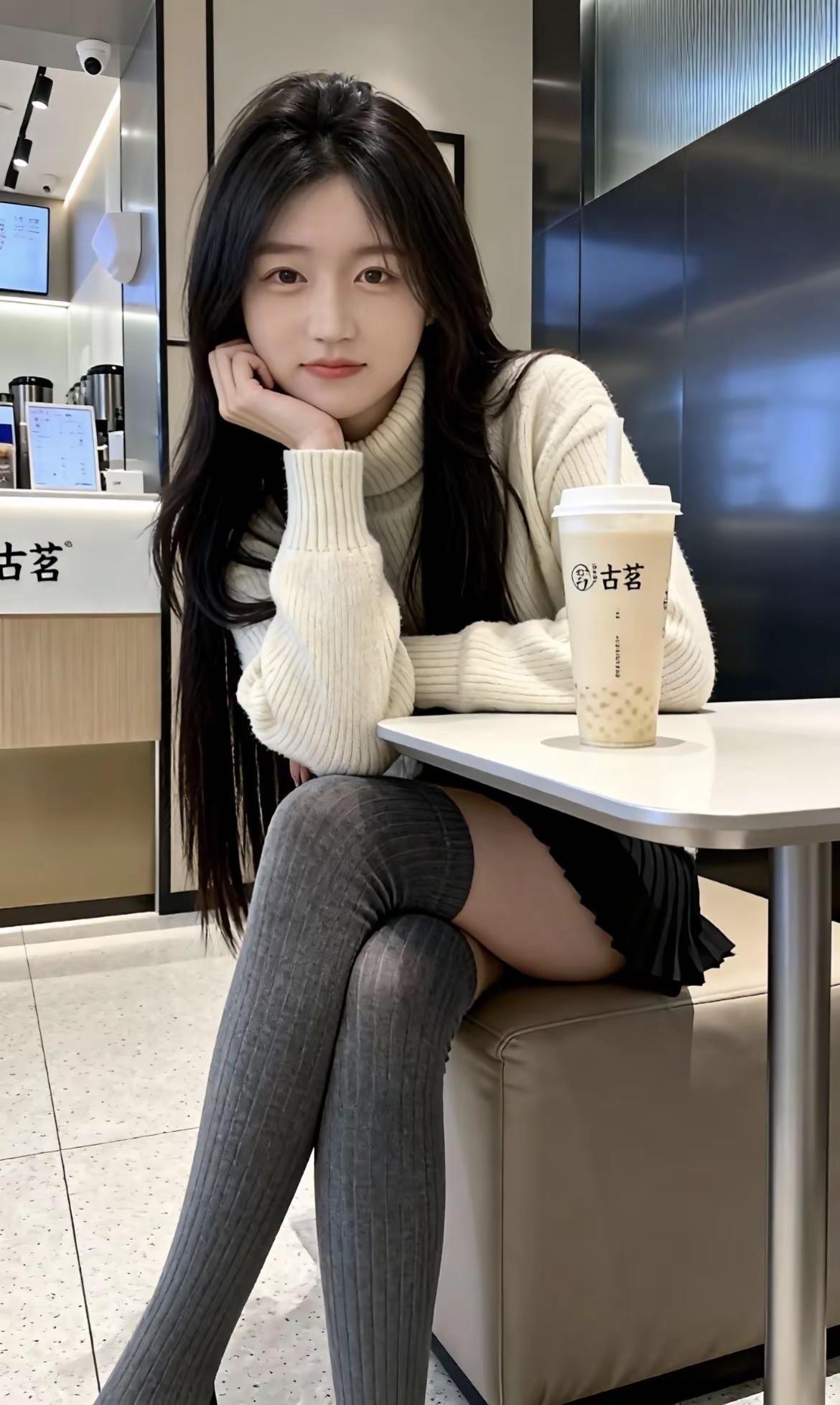 又到奶茶续命时间🥱。打卡一个新look今日分享今日穿搭look