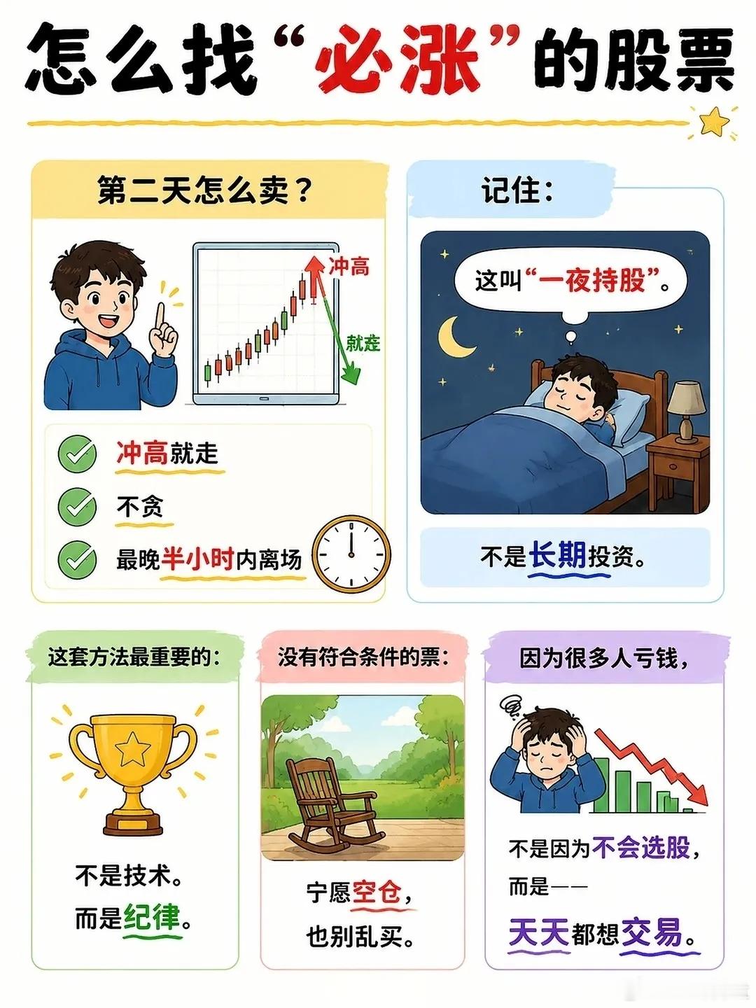 怎么找到“必涨”的股票怎么找到第二天必涨的股票？仅作为学习交流，不作为投资建议，