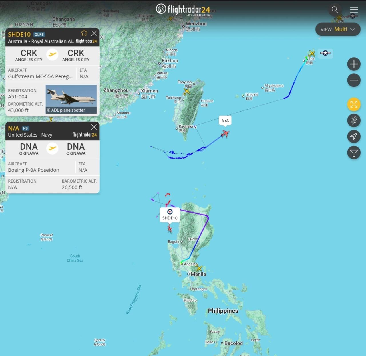 首次！澳大利亚空军侦察机出现在台湾省南部空域！当地时间2026年8月17日上午，