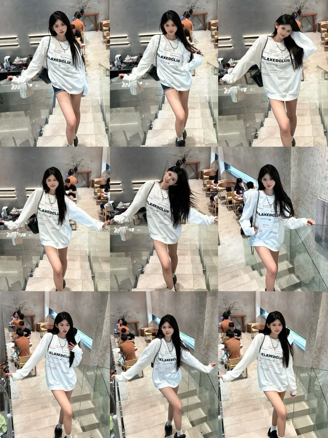 辣妹拍照姿势｜楼梯这么拍好学好看嘎嘎出片