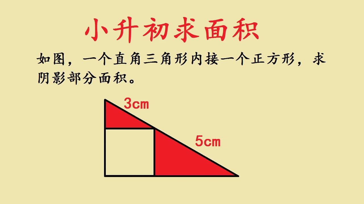 小升初求面积，这题藏着巧妙思路！小升初数学里的面积题，总是充满惊喜✨看这
