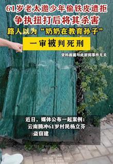 命比纸薄。13岁男孩遭同村61岁老妇毒手，这是一条命啊，就值6万块钱？202