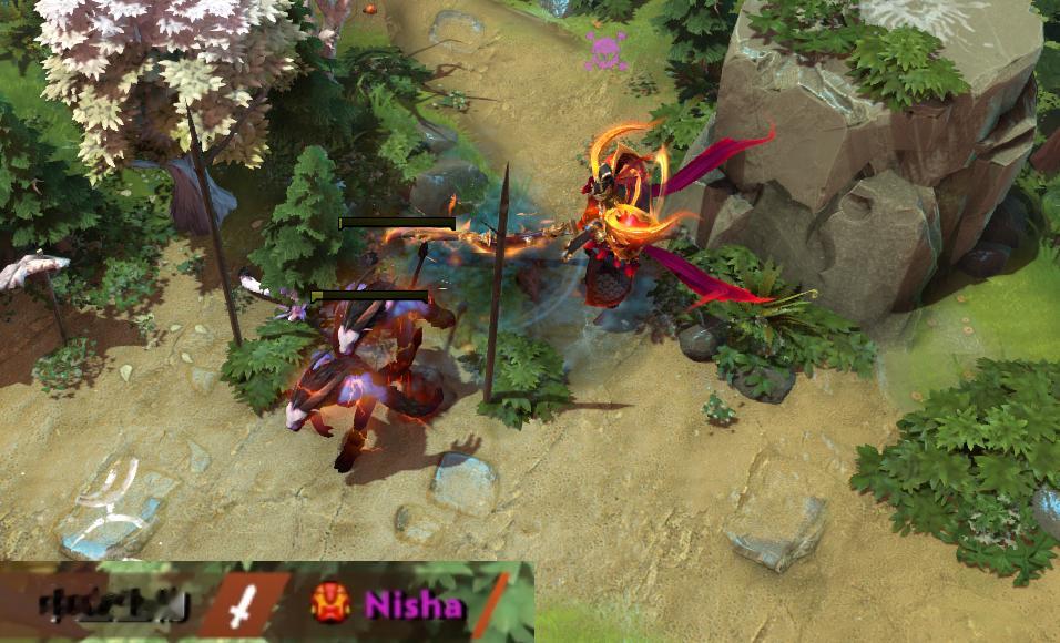 昨天Nisha火猫残状态打野惨遭中立生物极限单杀，当时两只野怪都只剩下最后一丝血