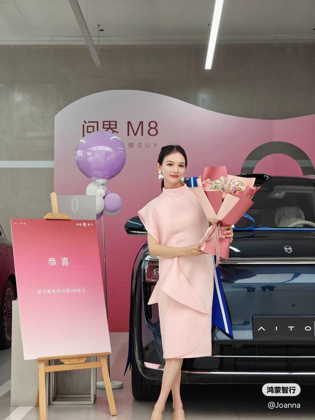 尊界只是工作，问界才是生活。每天在尊界S800旁边，妆容精致，衣着华丽，在各种镜