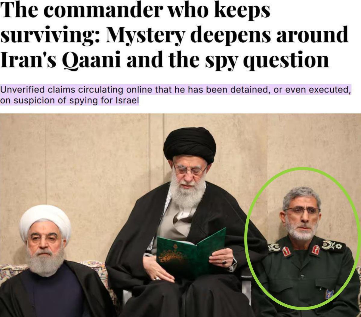 比空袭更可怕的是人心！卡尼疑云，揭开中东情报战的残酷真相美以空袭德黑兰、伊朗