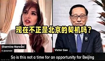 外网美女主持人困惑问高志凯：当下时机千载难逢，东大为什么不抓住机会建立一个新的全