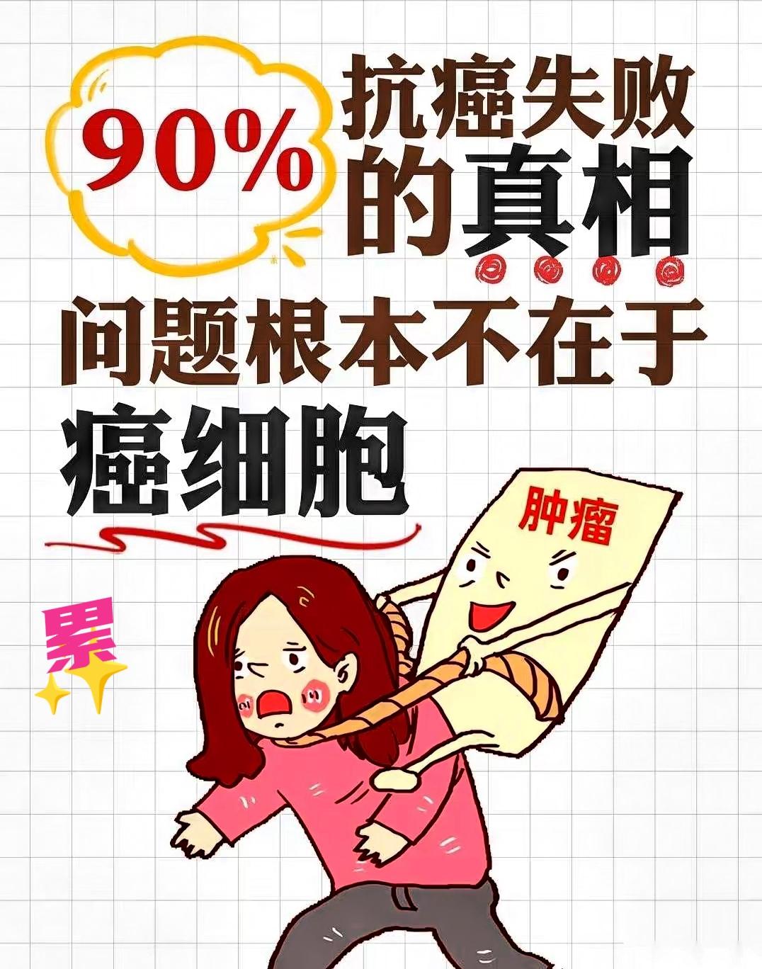 癌症失败的真相，根本问题不在癌细胞✨看看这张图吧!非常形象✨大多数人抗癌的路
