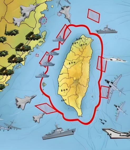 中国现在围岛，已经跟台湾没有关系了！ 说白了，现在解放军在岛周边搞演训，根本