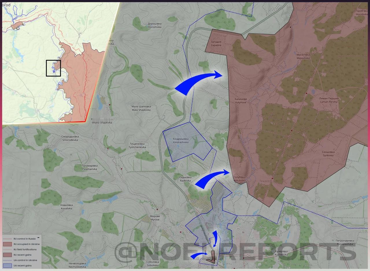 乌克兰野心可能有点大，其目标并不仅是收复库皮扬斯克，而是把俄罗斯西部区域的战斗单