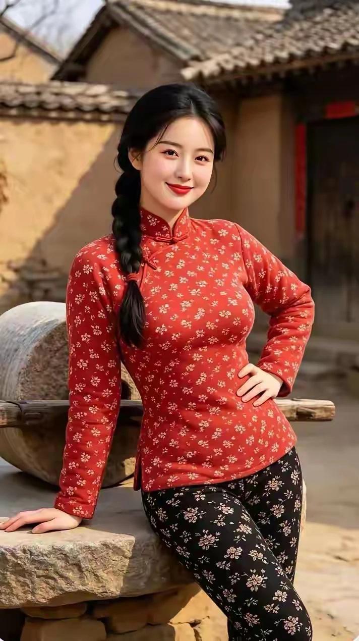 一幅对联，上联是“墨香半砚诗书韵”，下联“丹寇一抹樱桃红”，尽显文采。