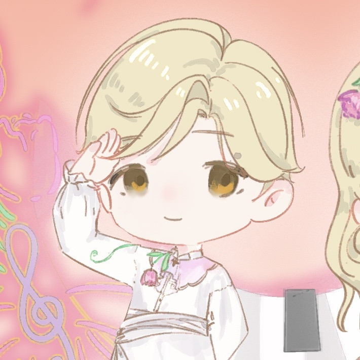 qq飞车手游超话同人绘画大赛【暖宝手绘册】花漾风吟套装手绘情头🌺女装柔光薄纱