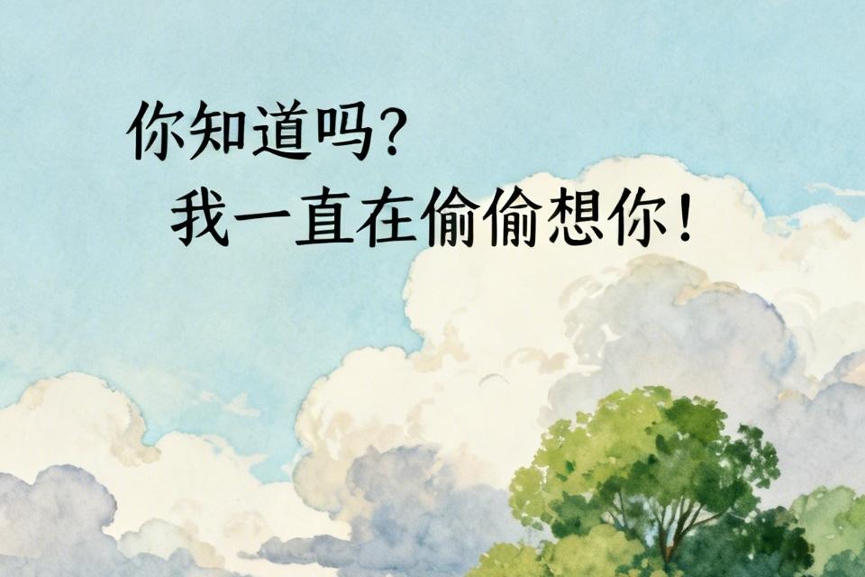 你知道吗？我一直在偷偷想你！人到了一定年纪，最藏不住的情绪，就是想念。