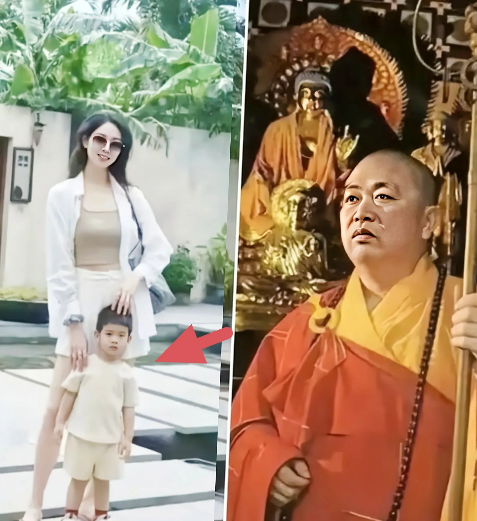 这下出名了全国人民都知道了释永信的妻子长得很漂亮身材也很苗条