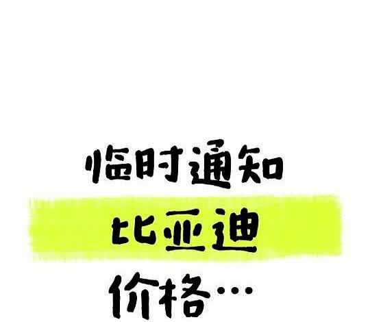 刚通知…比亚迪迎来调整❗️刚接到消息，比亚迪全系车型即将调整❗️（海洋网