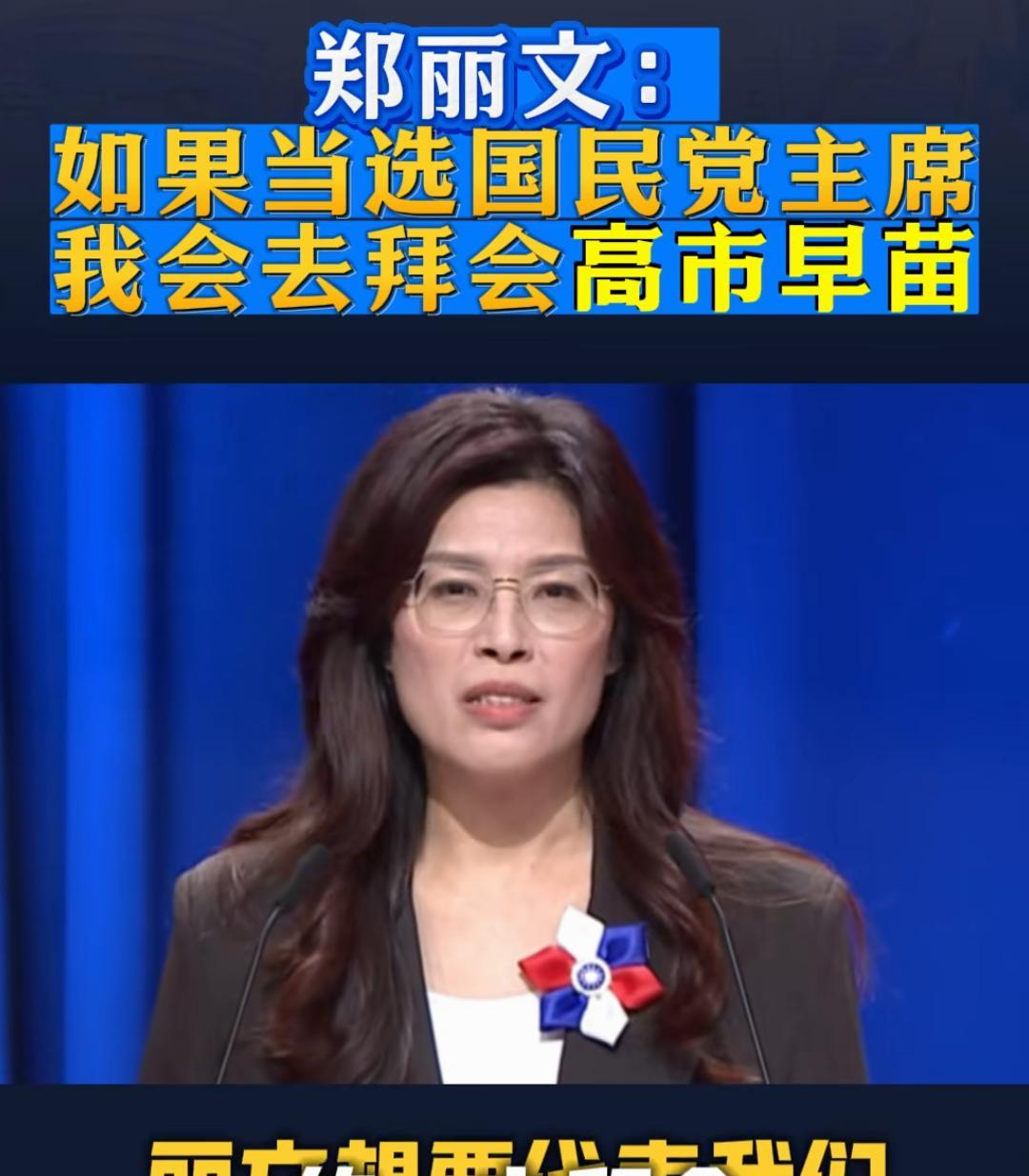 郑丽文一句话，直接让我的玻璃心破防了。之前看了好多关于郑丽文的采访，感觉她很正能