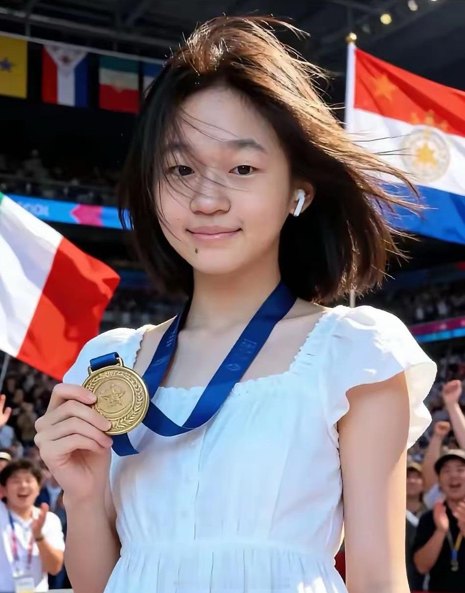 全红婵真是女大十八变，越变越好看，想当年她的出身家庭很一般，可她凭着她的天赋与努