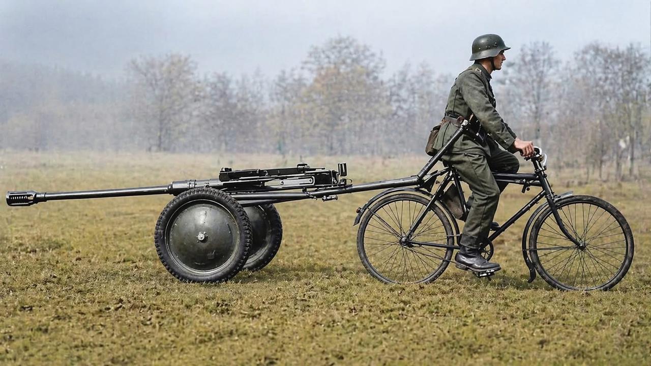 二战德军装备的24毫米41型坦克步枪！该枪械是一款由瑞士制造的半自动重型反坦