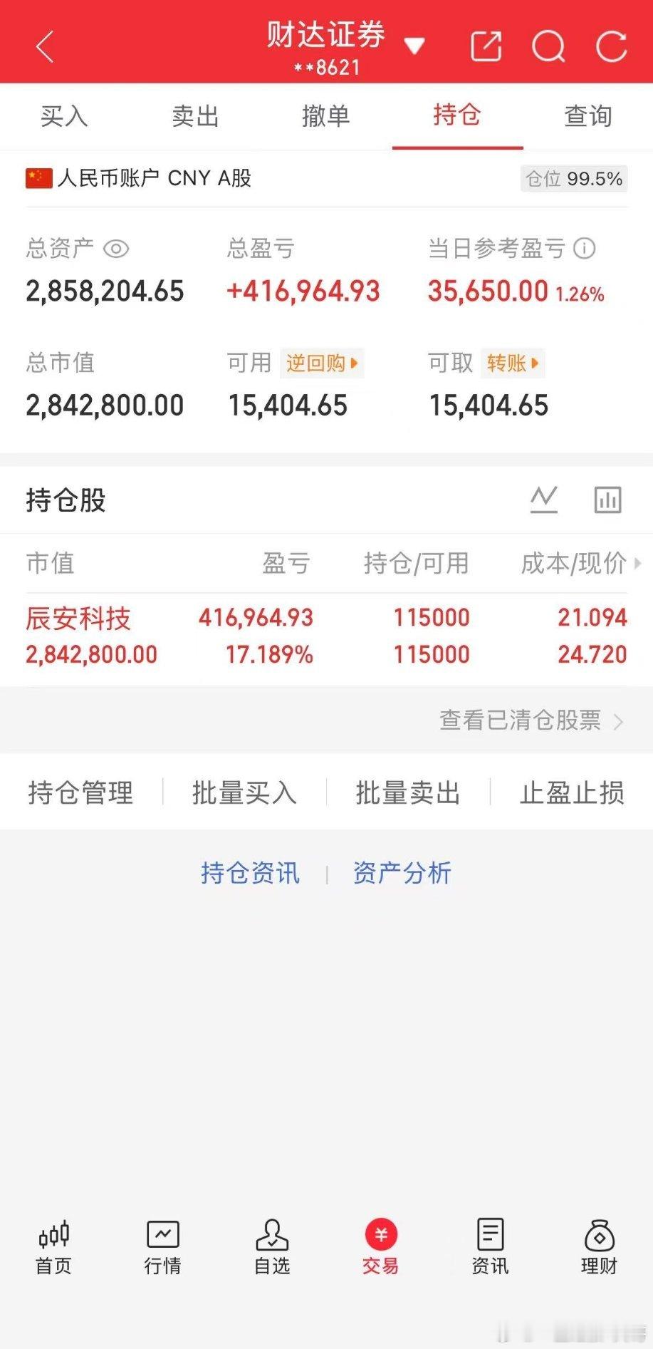 起点：100万本金目标：一年10倍收益（第34天）承诺：全程实盘记录，不藏私、不