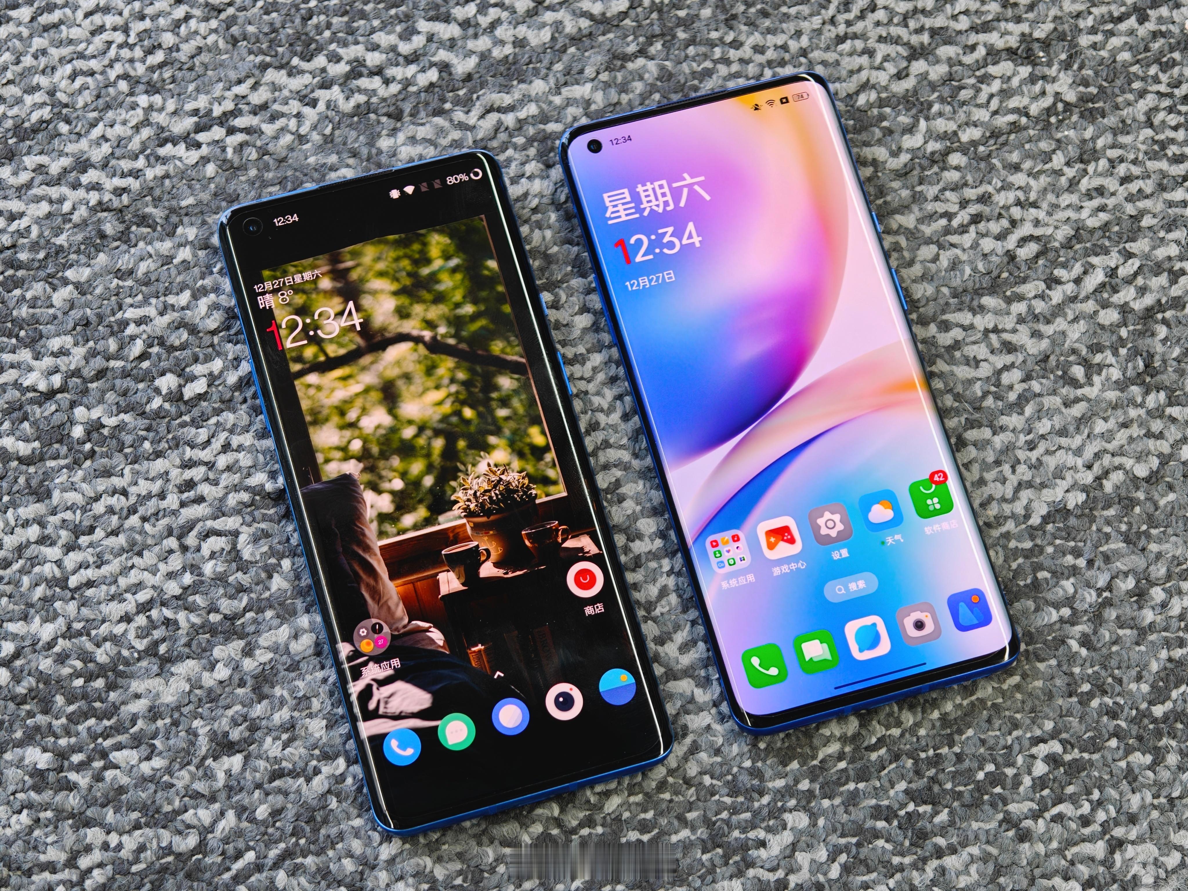 两台一加8Pro，一个是氢OS11，另一个是ColorOS13，两个系统区