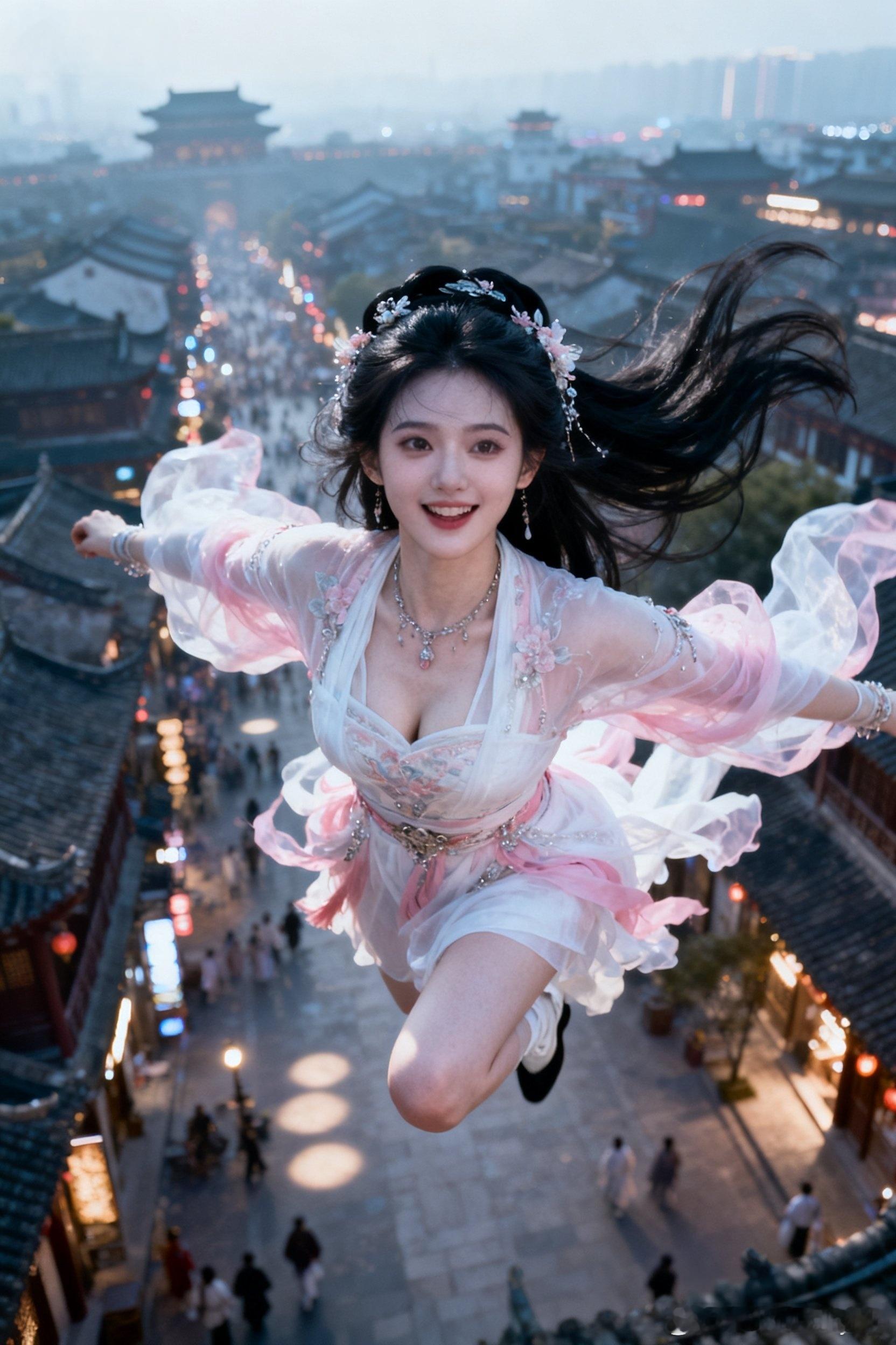 你们心心念念的小仙女来啦！喜欢吗？超喜欢这组扮相，来飞翔吧！行摄漫记聂小仙