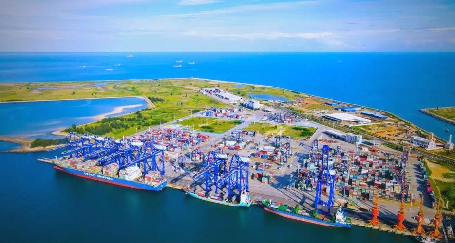 新加坡别跪了！黄循才，你看看洋浦港的底气！港口的桥吊如钢铁巨林，洋浦港的崛起